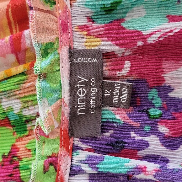 ninety clothing co. multicolor long sleeve top Size 1X - Picture 4 of 6